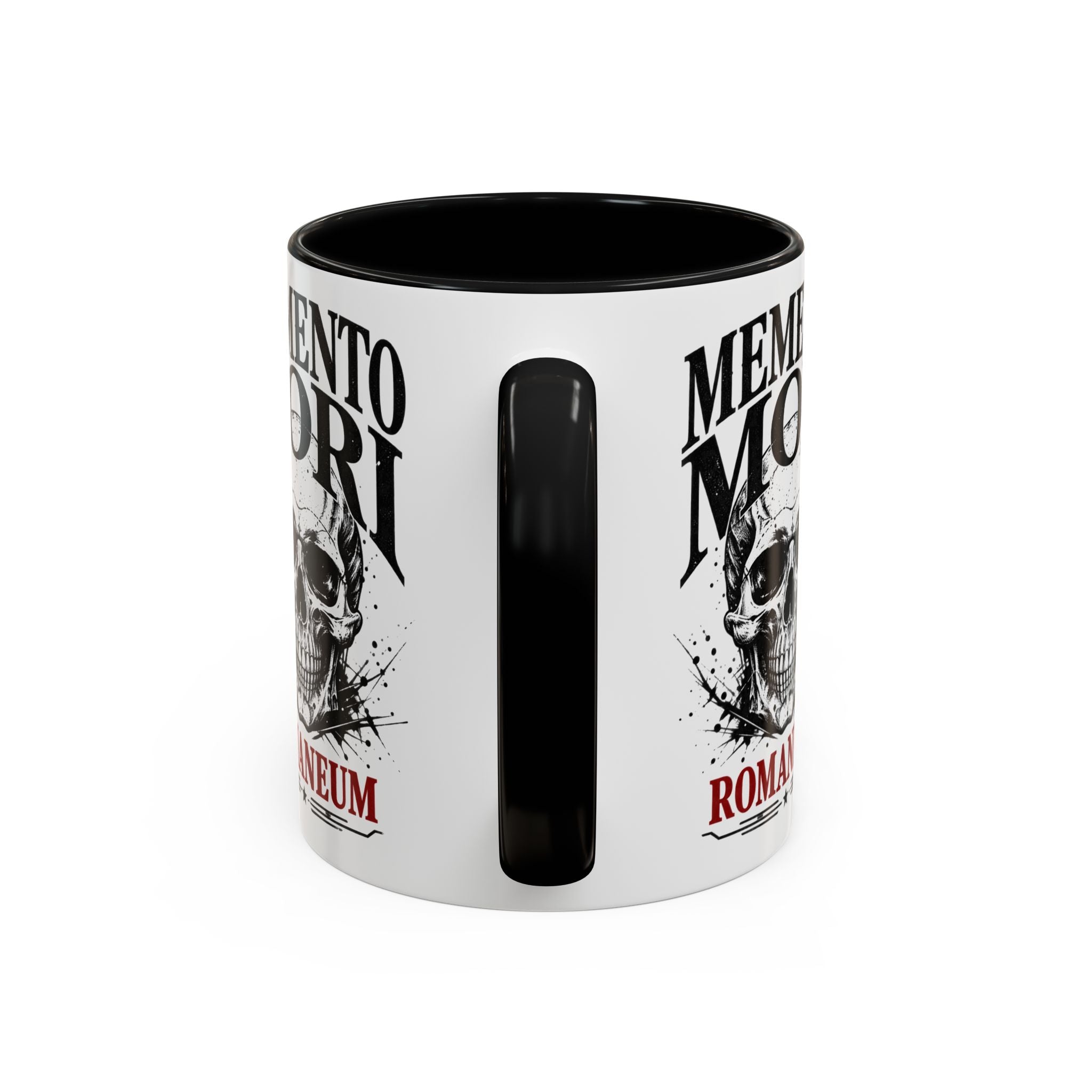 Romaneum Memento Mori Coffee Mug — Skull Accent Mug (11/15oz)
