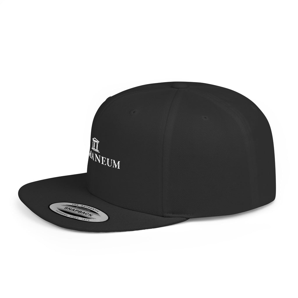 Romaneum Embroidered Flat Bill Snapback Hat
