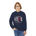 Romaneum Amor Crewneck Sweatshirt — “AMOR/ROMA” God Is Love Youth Pullover