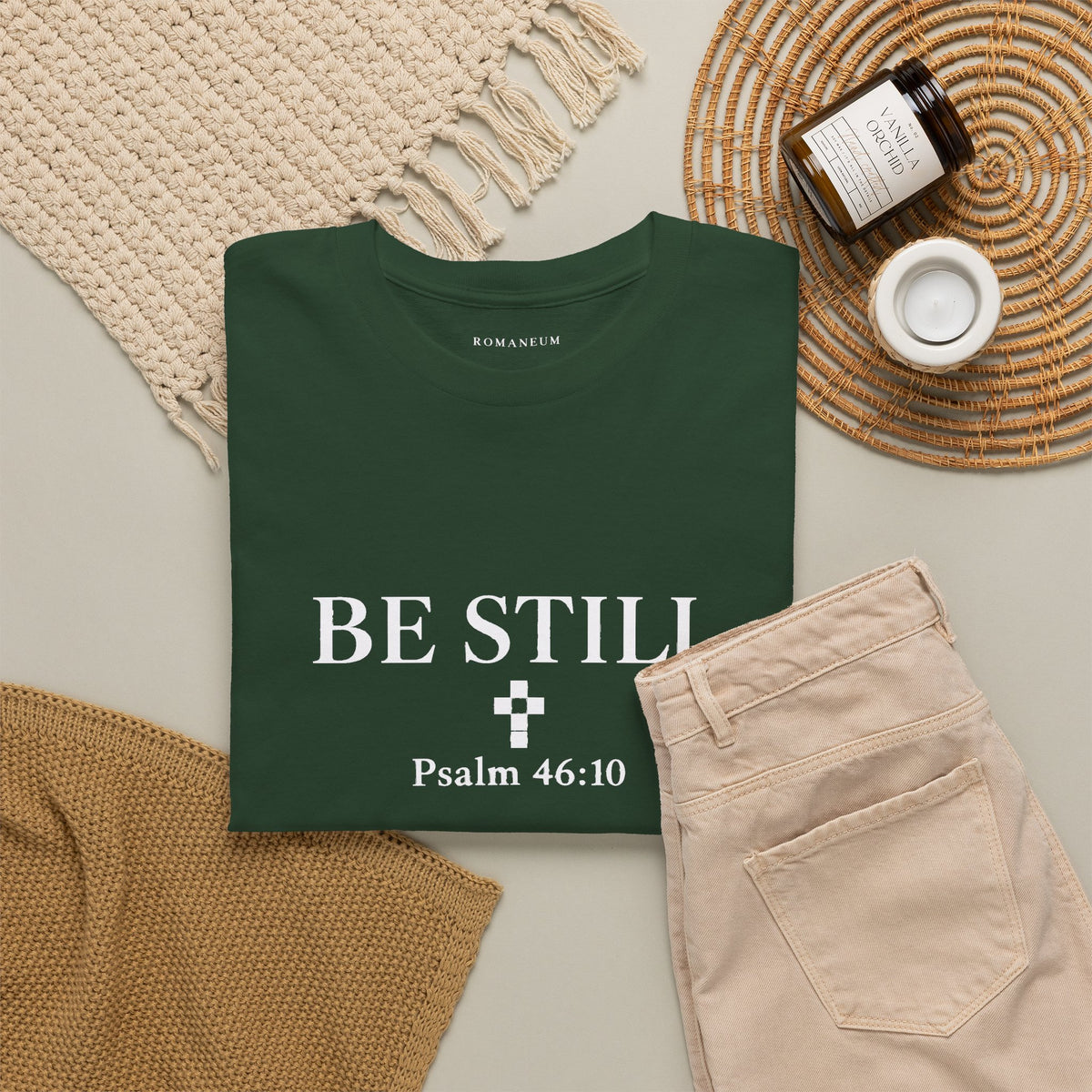 Be Still Psalm 46:10 Tee — Romaneum Shirt