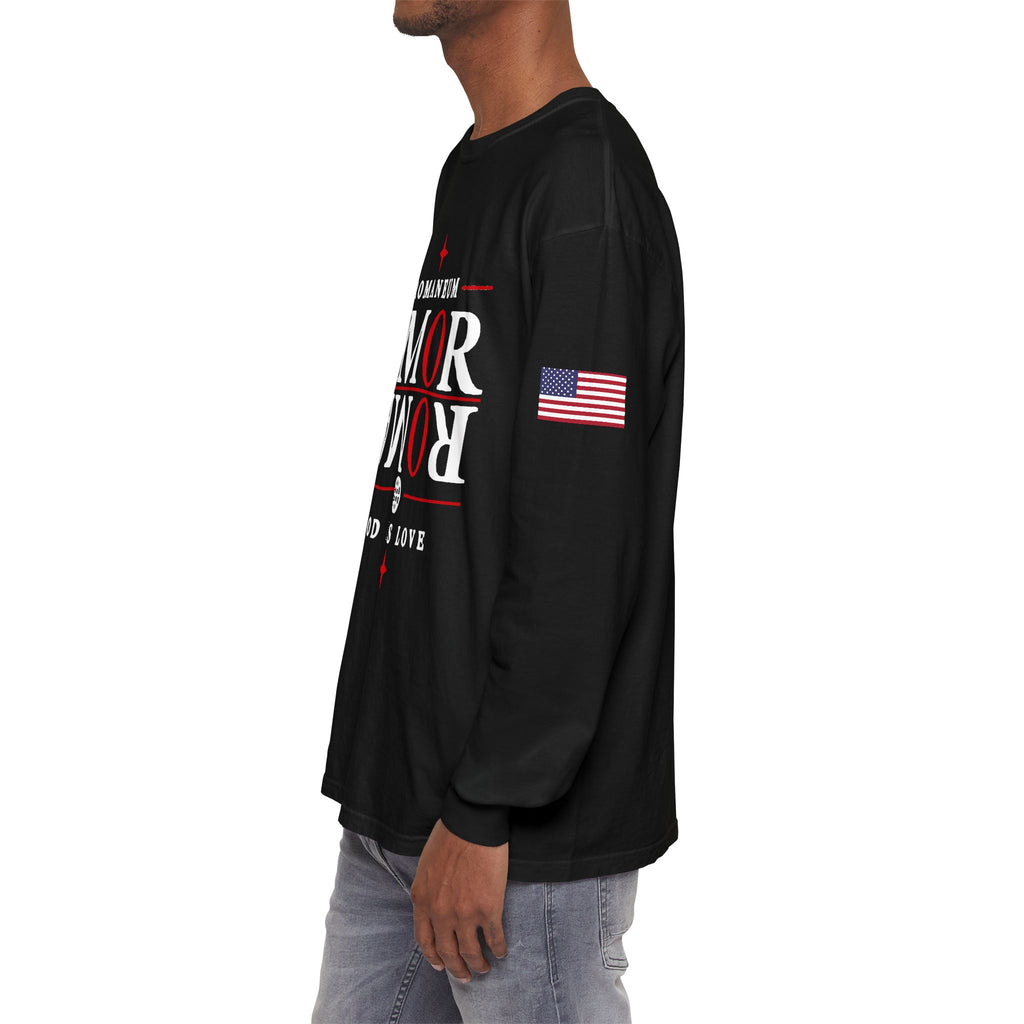Romaneum "AMOR/ROMA" Long Sleeve Tee — God Is Love Graphic Shirt