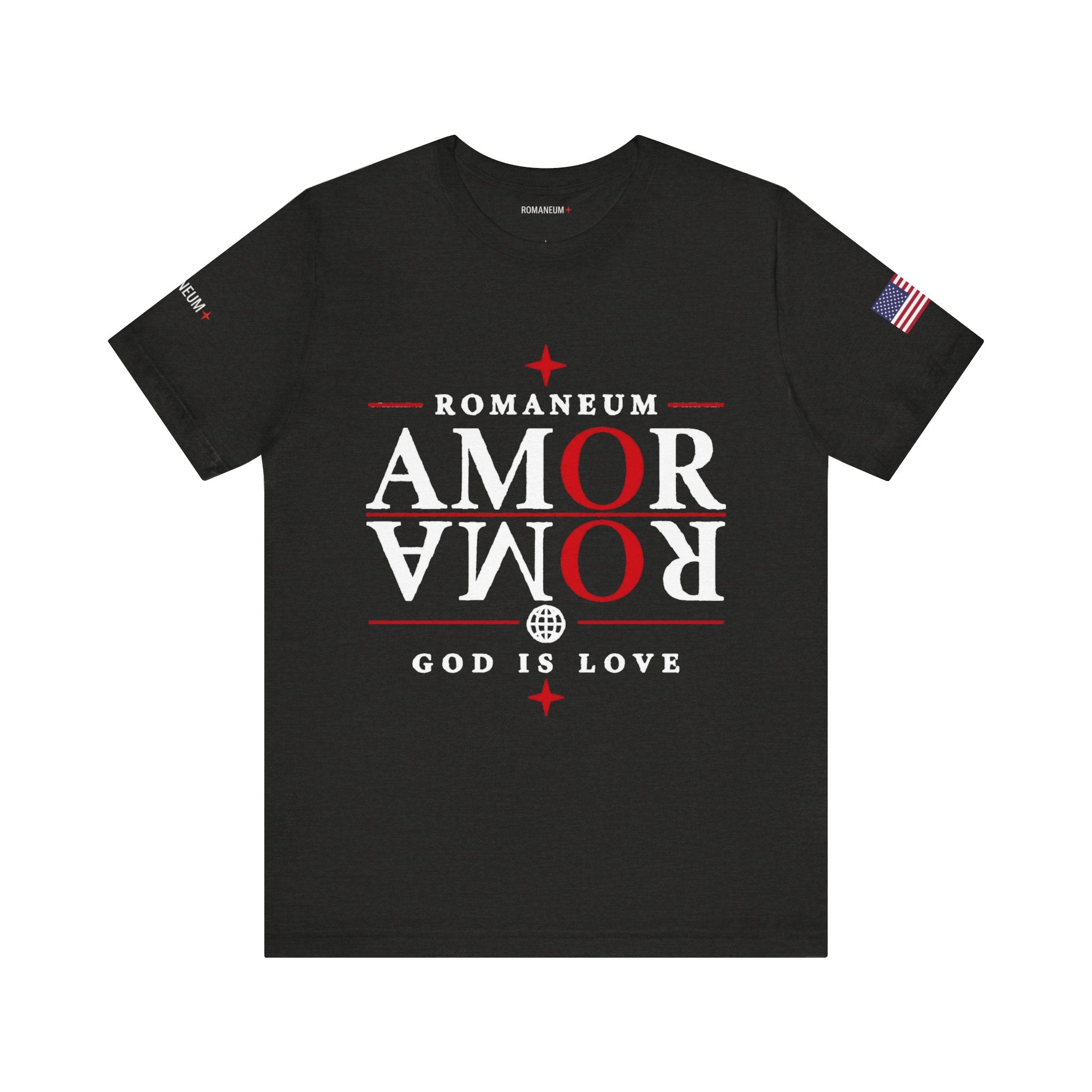 Romaneum 'AMOR/ROMA' God Is Love Graphic Tee
