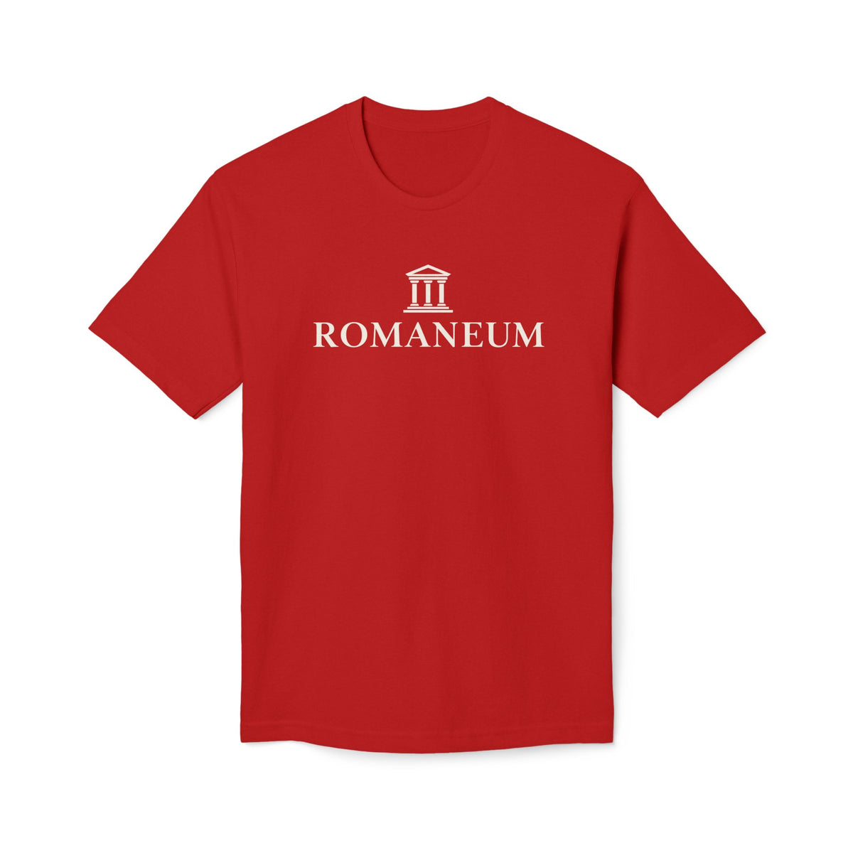 Romaneum Temple Logo T-Shirt — Classic Roman Heritage Tee