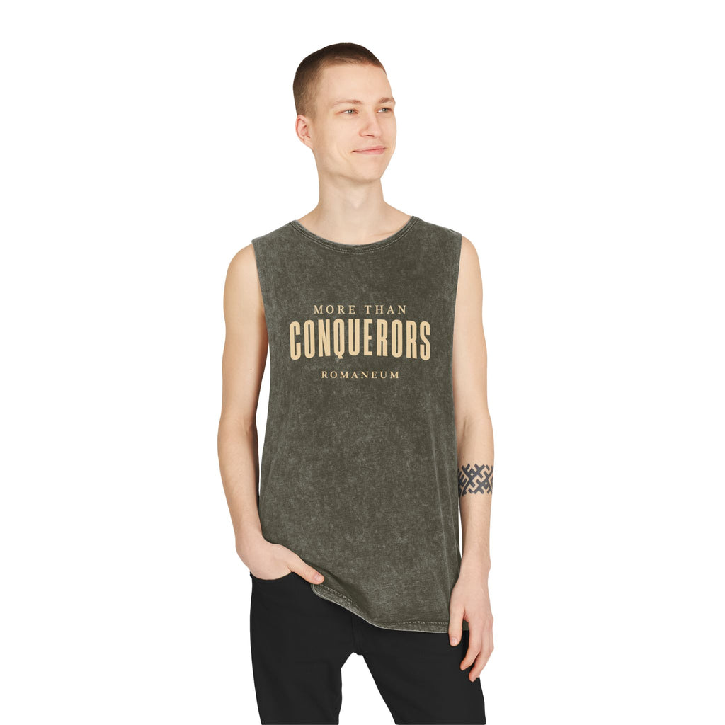 More Than Conquerors Stonewash Tank — ROMANEUM