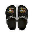 Kids 'Good News Toons' Black EVA Foam Clogs — Fun Cartoon Slip-Ons