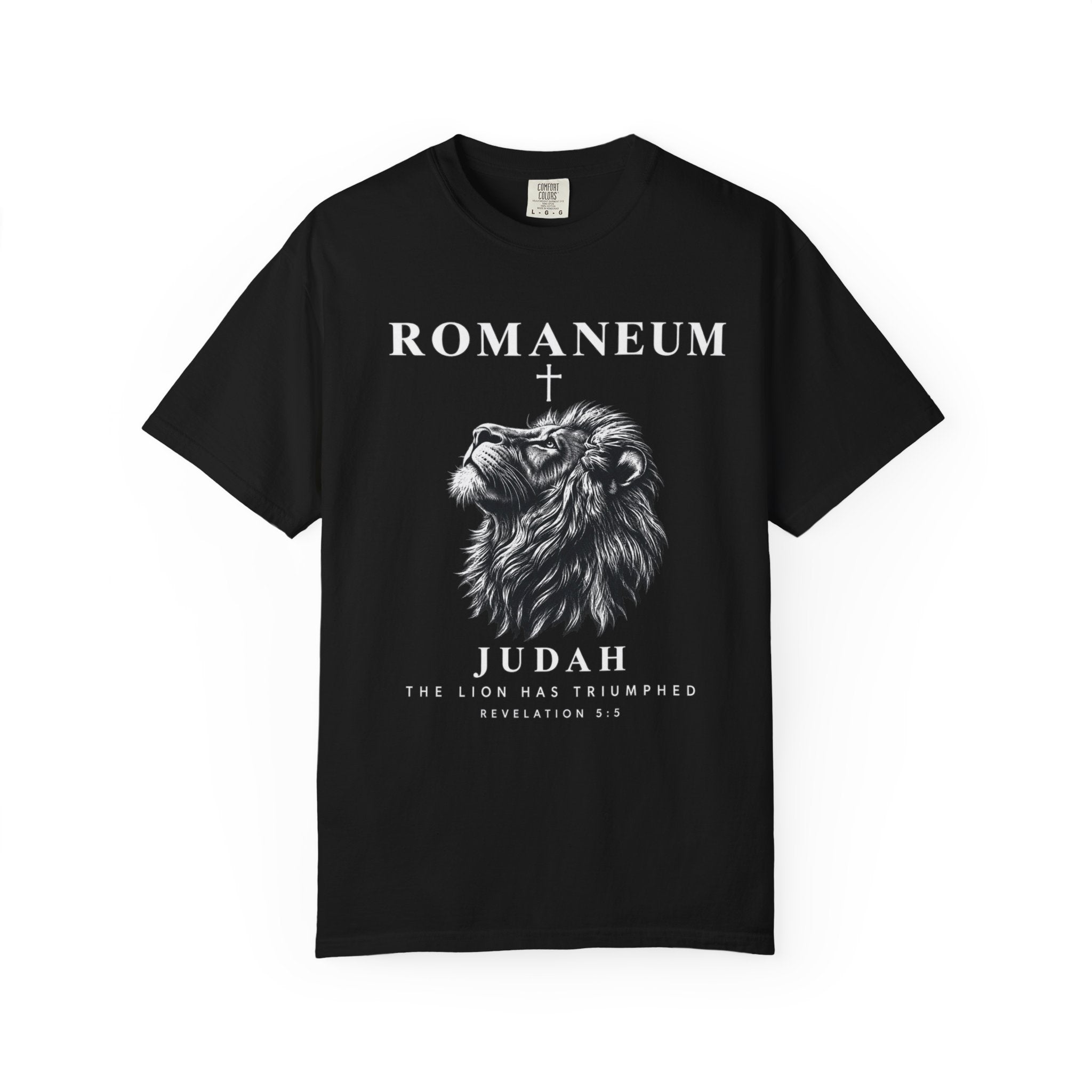 Romaneum Judah Lion T-Shirt — "The Lion Has Triumphed" Christian Tee