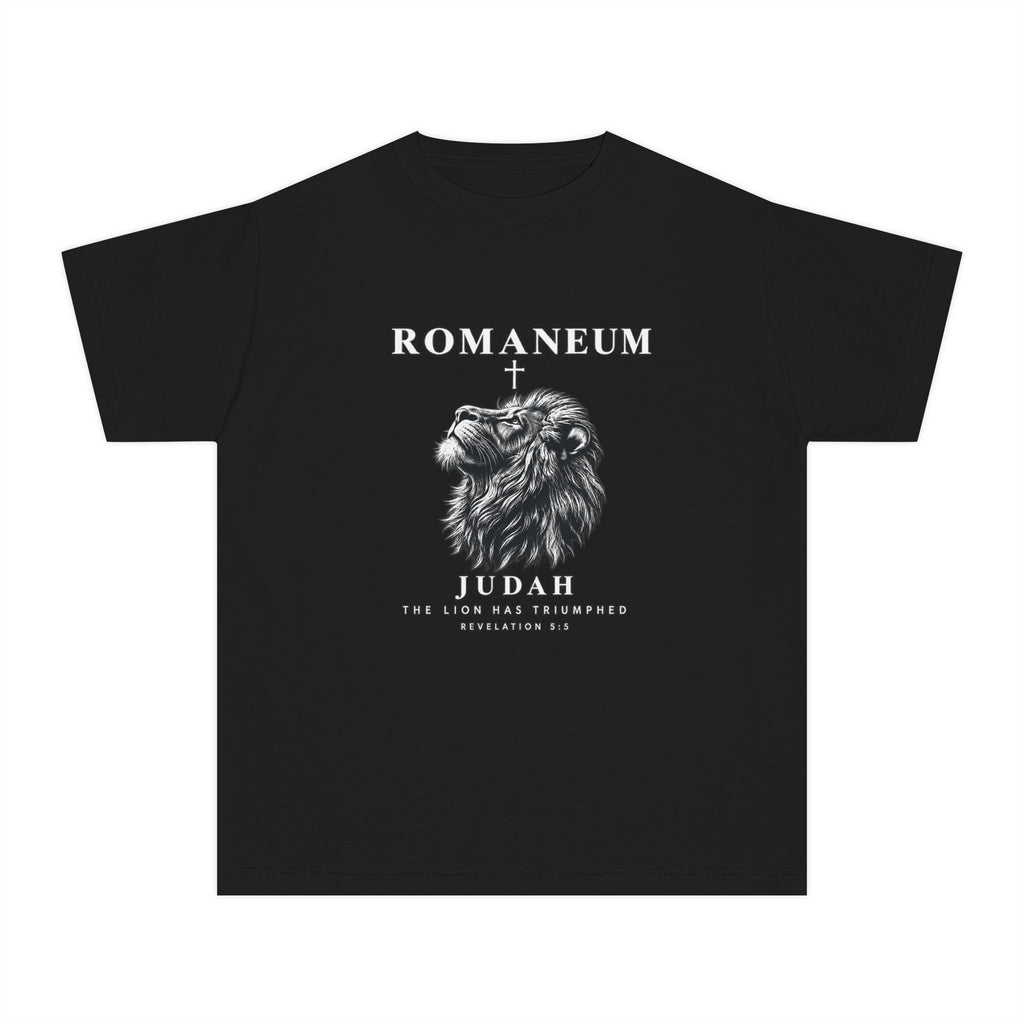 Youth Tee — "Romaneum Judah" Lion Graphic Shirt