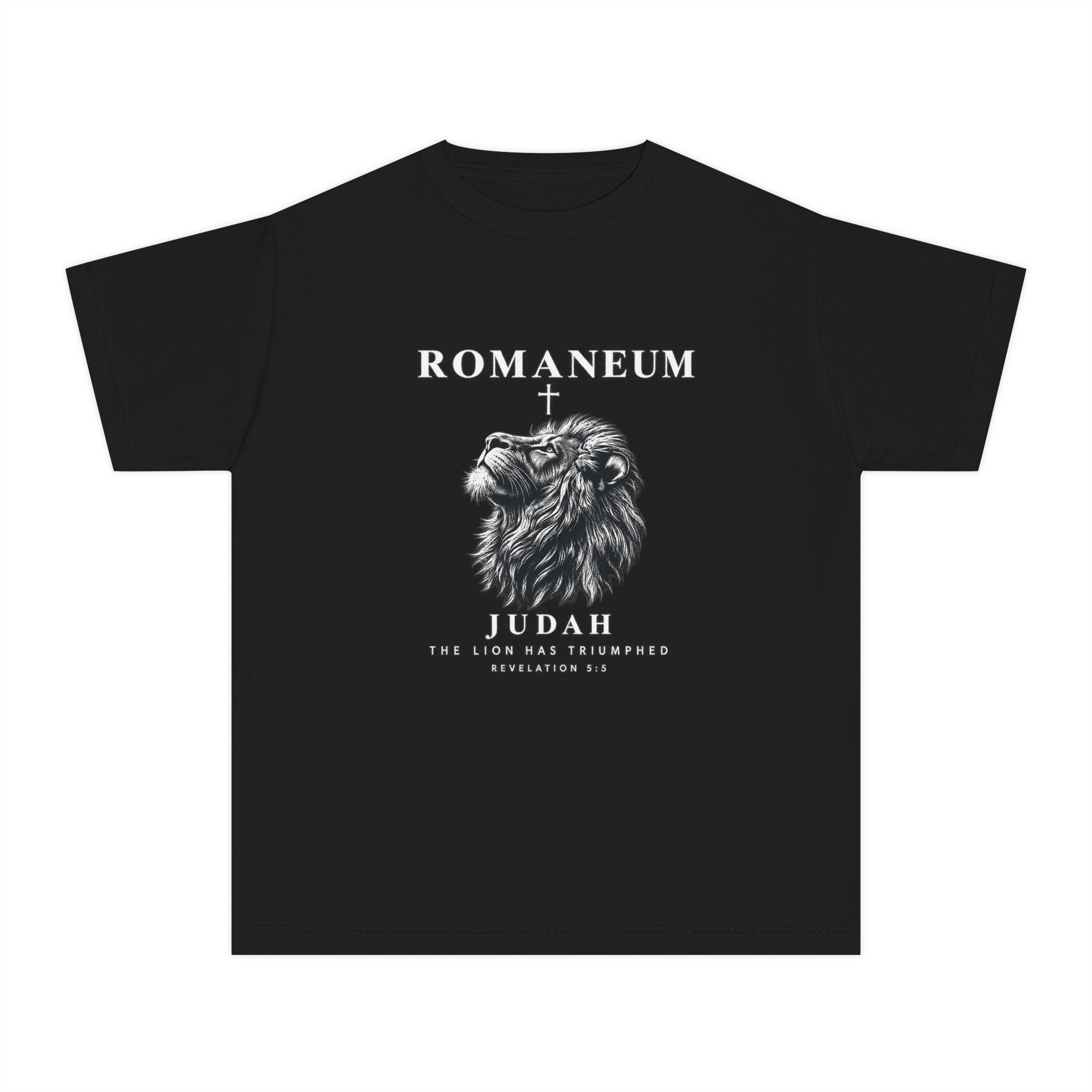Youth Tee — "Romaneum Judah" Lion Graphic Shirt