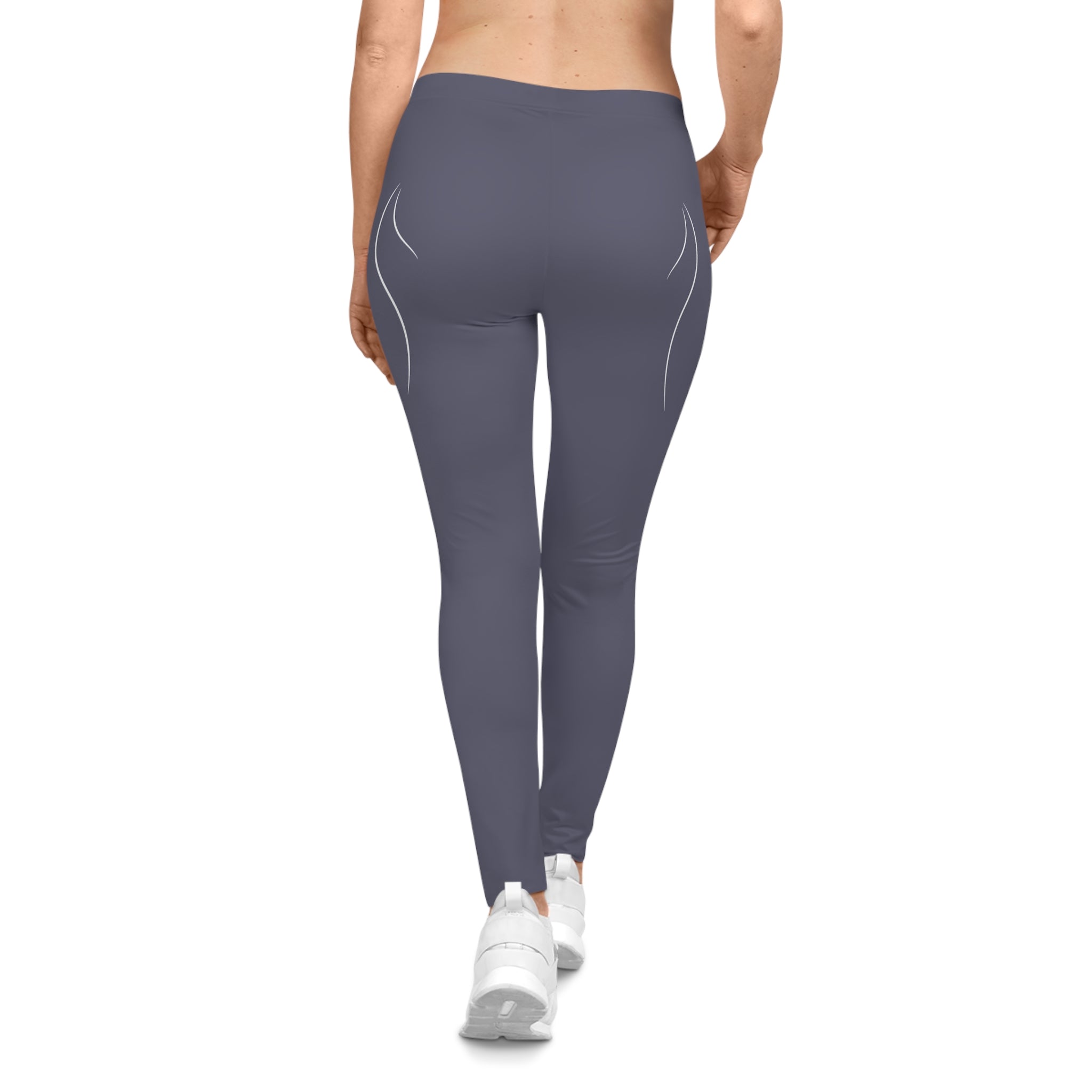 Copy of Women's Black Logo Leggings — ROMANEUM Side Print Activewear