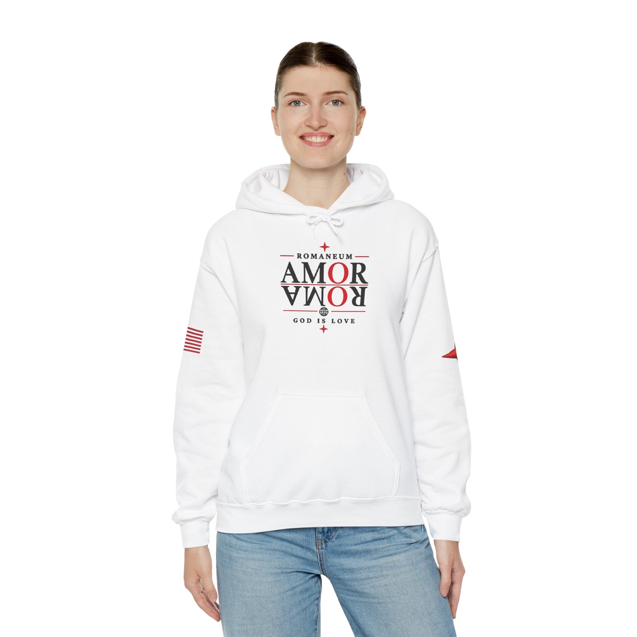 Romaneum ‘Amor’ Hoodie — God Is Love Graphic Sweatshirt