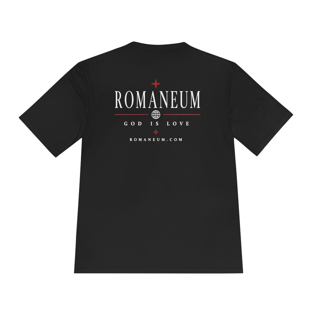 Romaneum AMOR Reversible Graphic Tee — "God Is Love" Christian Scripture Shirt