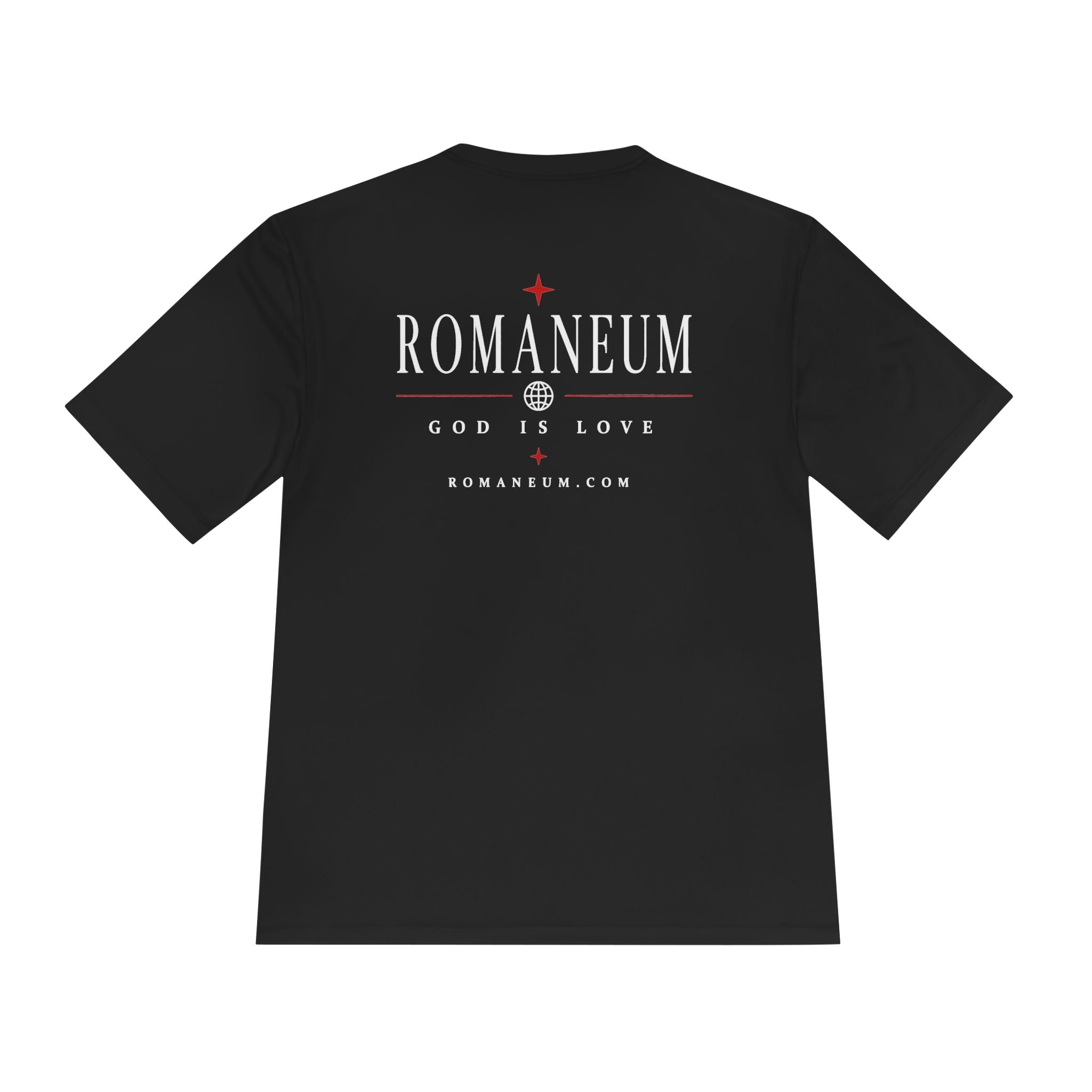 Romaneum AMOR Reversible Graphic Tee — "God Is Love" Christian Scripture Shirt