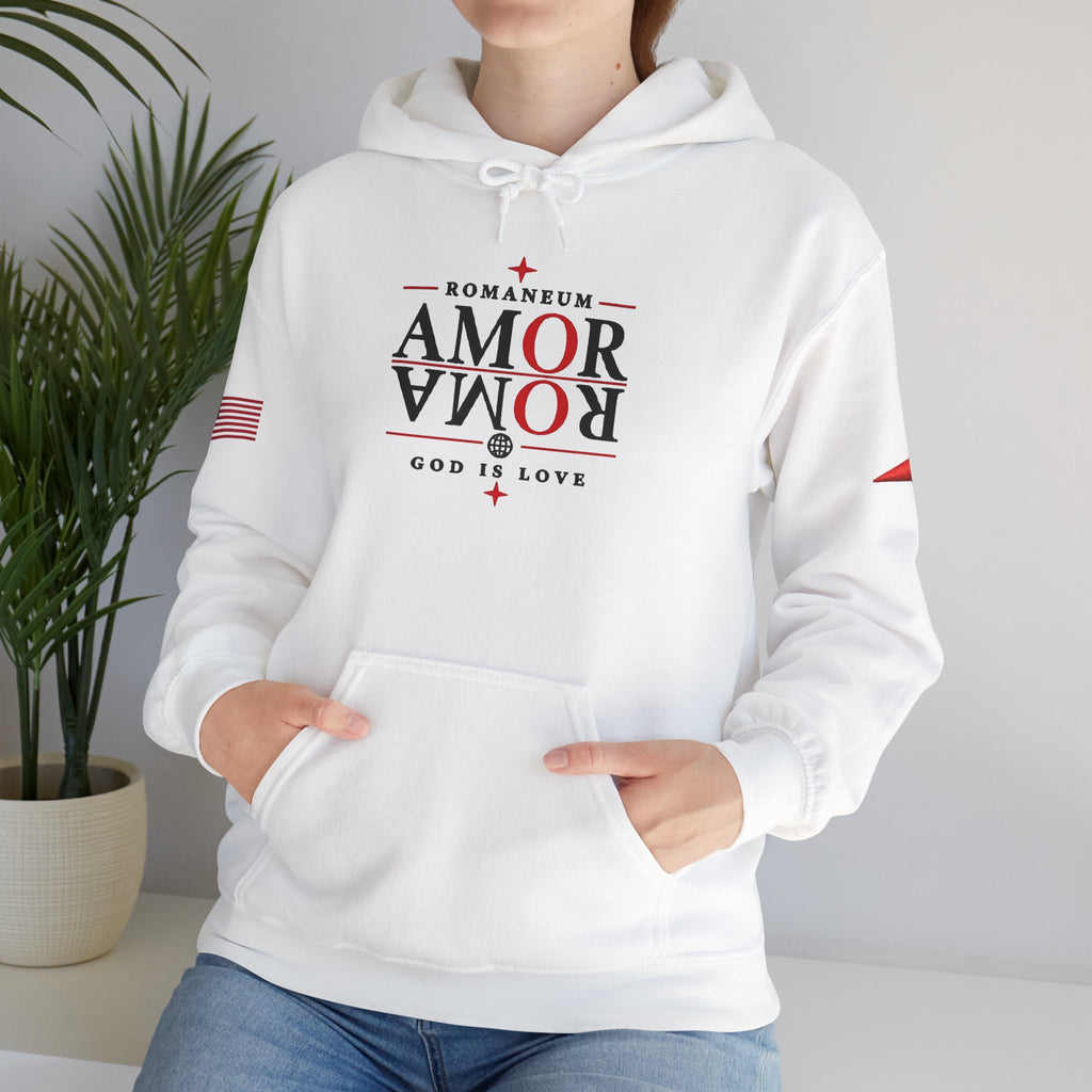 Romaneum ‘Amor’ Hoodie — God Is Love Graphic Sweatshirt