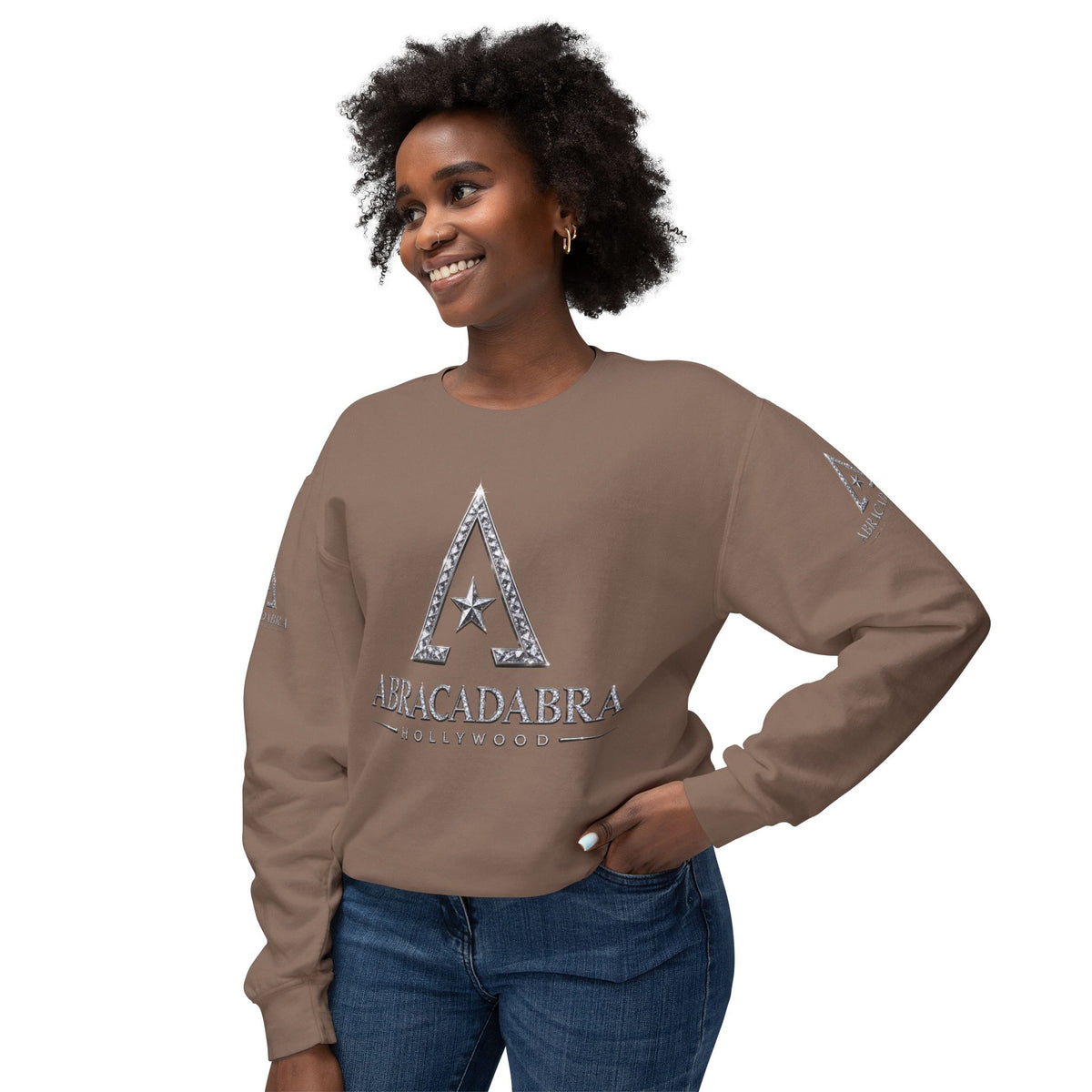 Abracadabra Star Crewneck Sweatshirt — Mystical Magic Logo Pullover