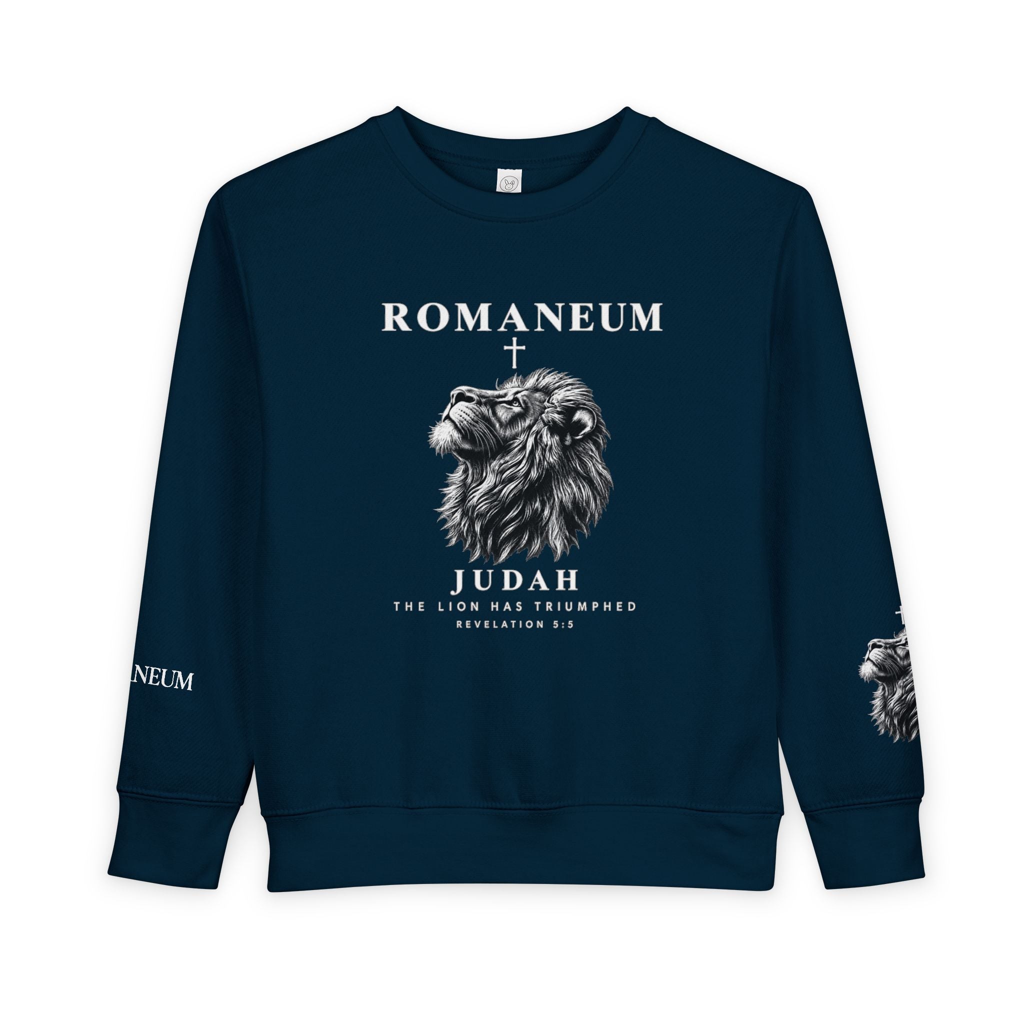Toddler Sweatshirt - Romaneum Judah Lion Graphic Kids Crewneck