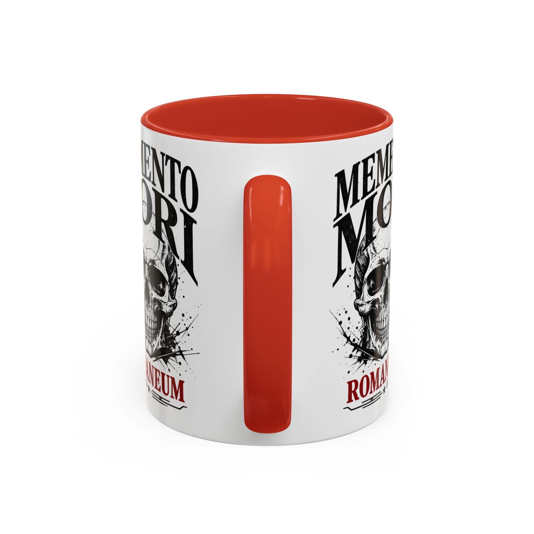 Romaneum Memento Mori Coffee Mug — Skull Accent Mug (11/15oz)