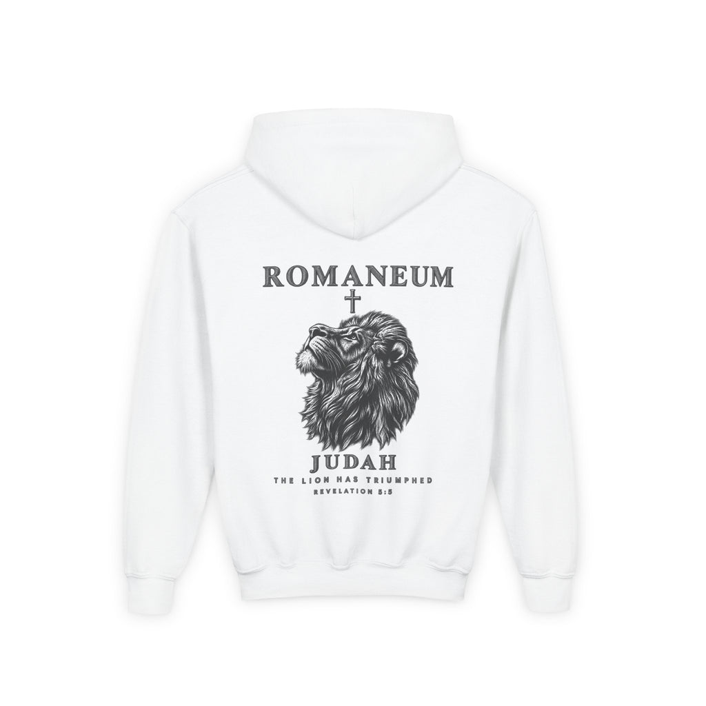 Romaneum Judah Lion Hoodie — Youth Graphic Sweatshirt