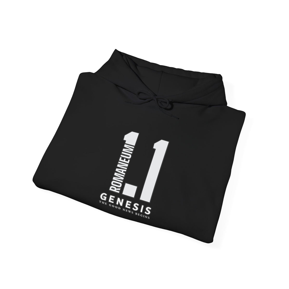 Genesis 1.1 Romaneum Hoodie – Minimalist Biblical Verse Pullover