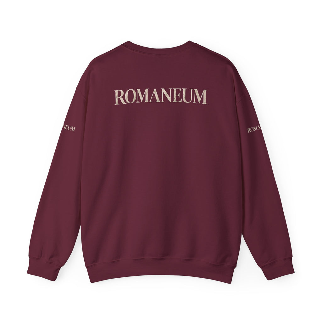 Crewneck Sweatshirt — "The Battle Is The Lord's" Roman-inspired Faith Sweatshirt