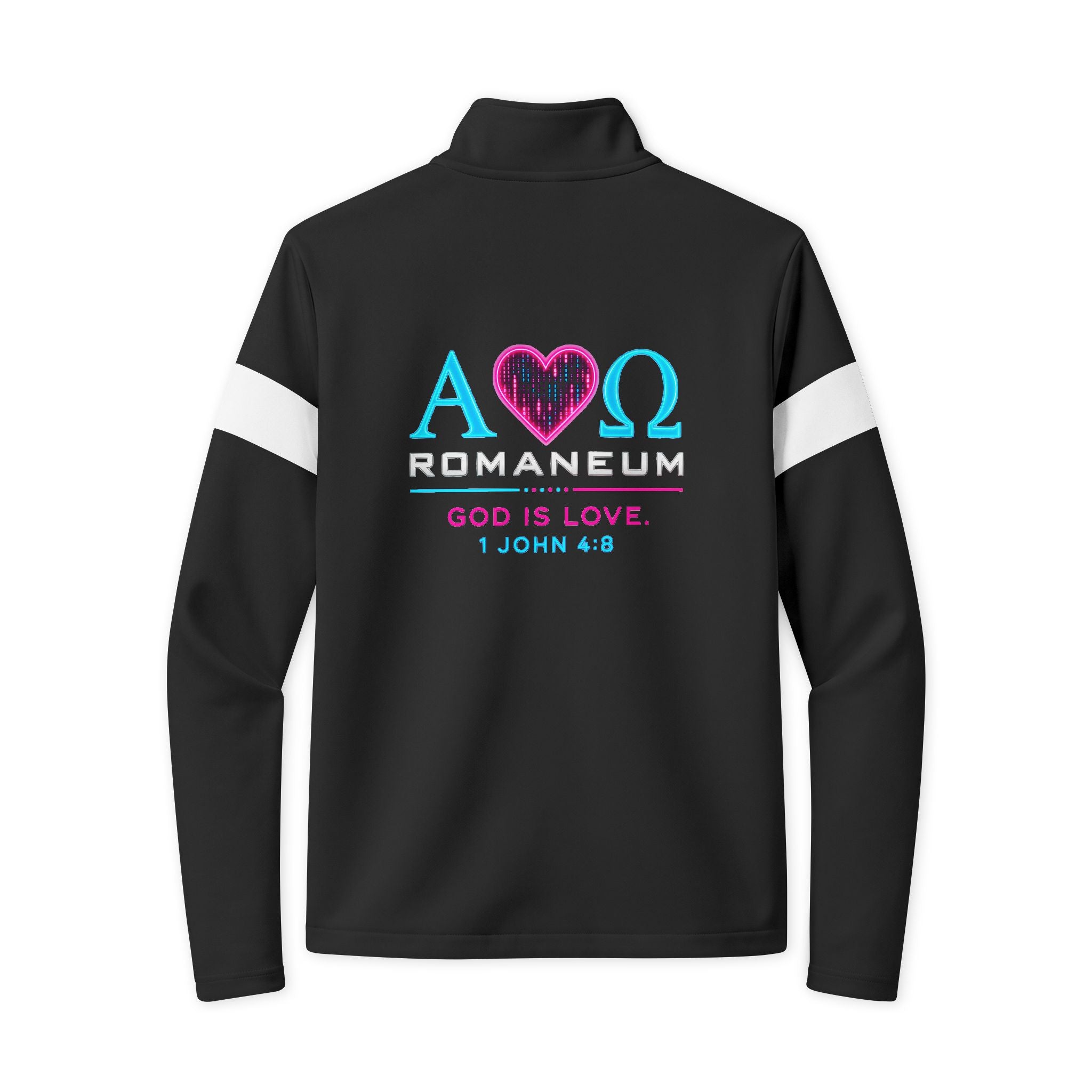 Travel Jacket — 'Romaneum' Alpha Omega Heart Design (God Is Love, 1 John 4:8)