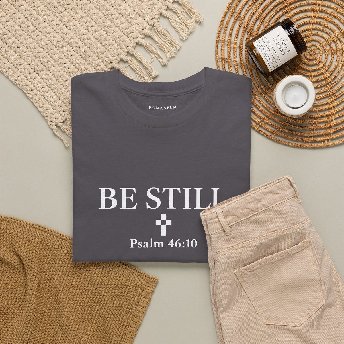 Be Still Psalm 46:10 Tee — Romaneum Shirt