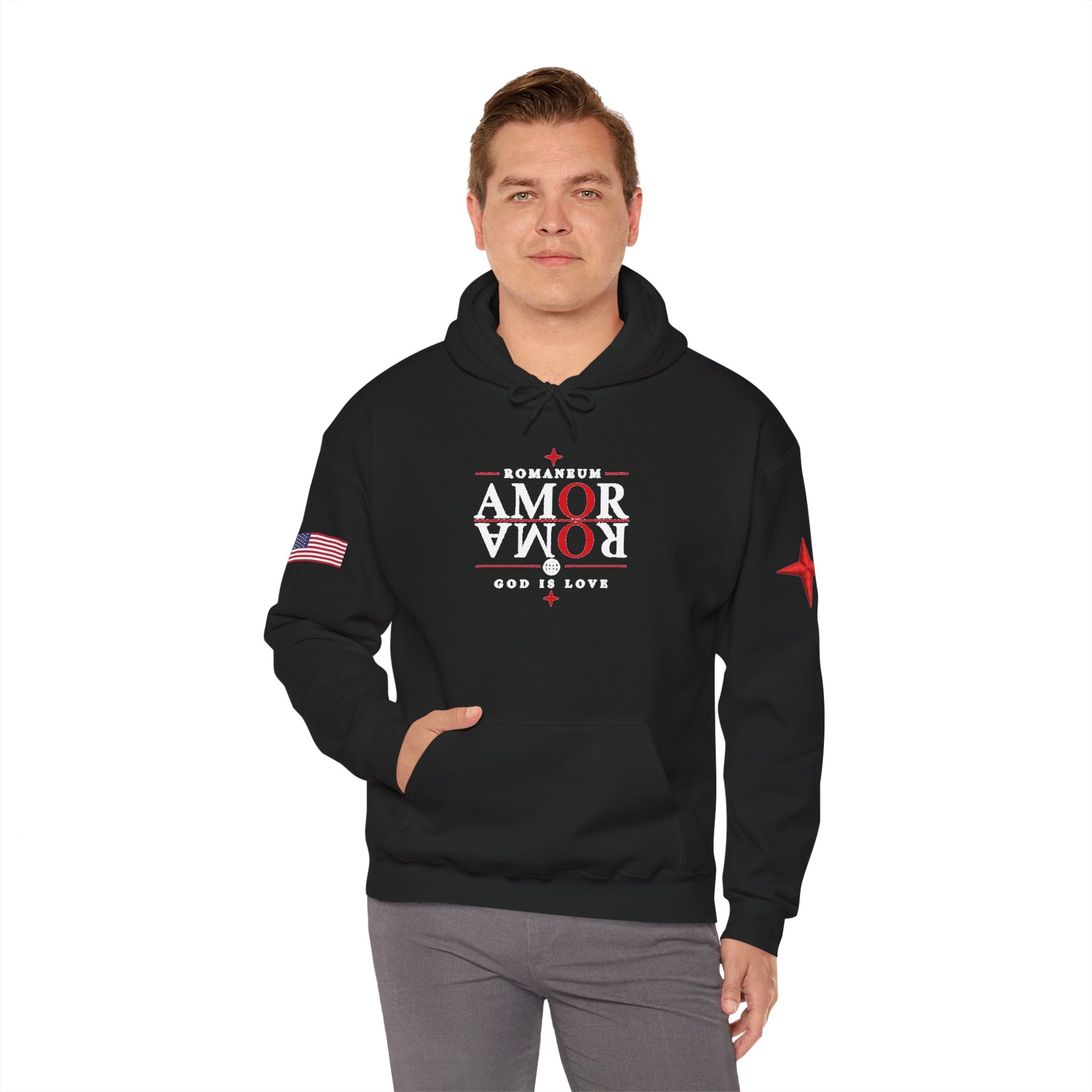 Romaneum ‘Amor’ Hoodie — God Is Love Graphic Sweatshirt