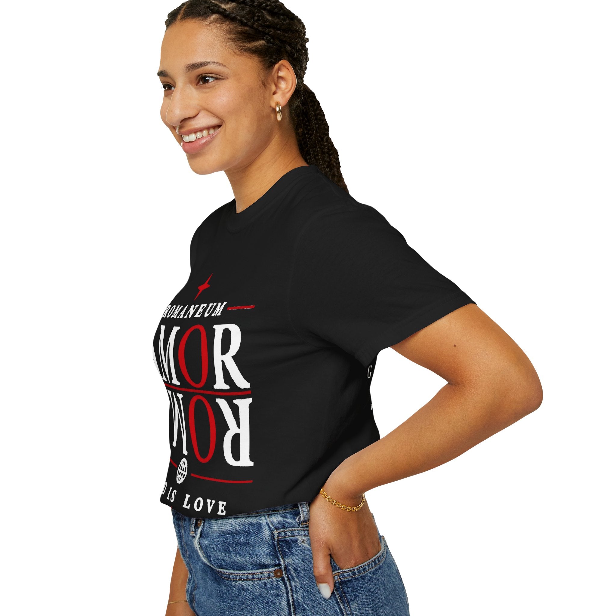 AMOR ROMA Tee — "God Is Love" Graphic T-Shirt