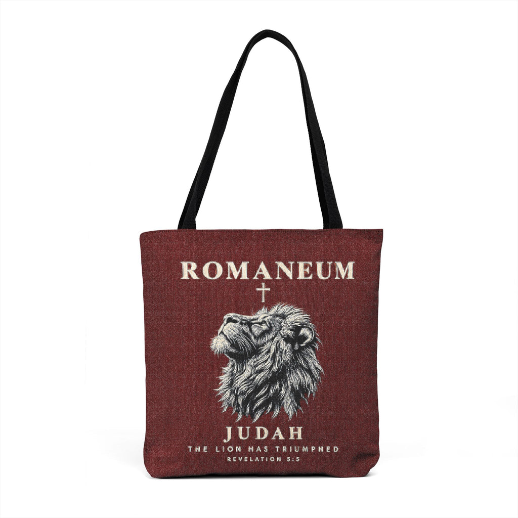 Woven Tote — Vintage Roman Lion Tote Bag (ROMANEUM Urban Heritage)