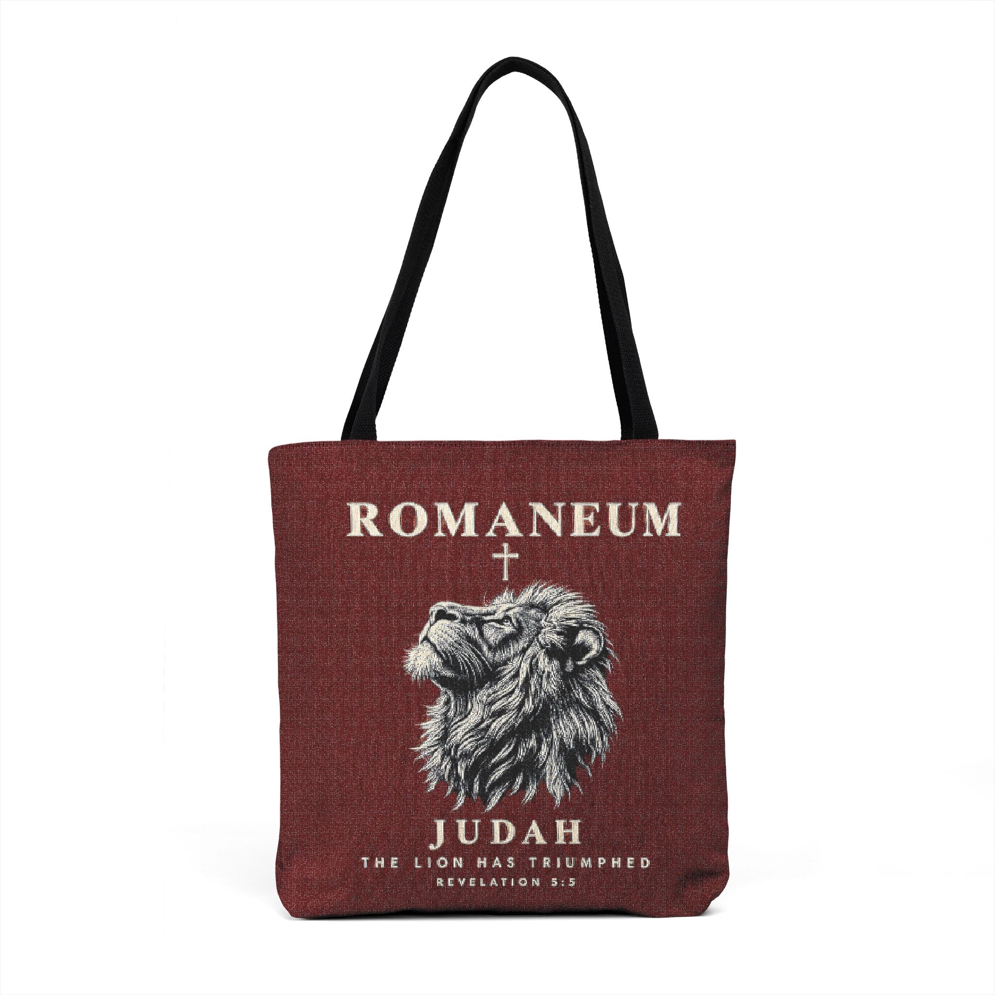 Woven Tote — Vintage Roman Lion Tote Bag (ROMANEUM Urban Heritage)