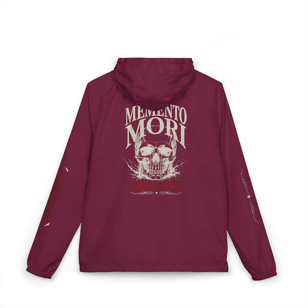 Memento Mori Skull Windbreaker Jacket — Romanum Gothic Hooded Windbreaker