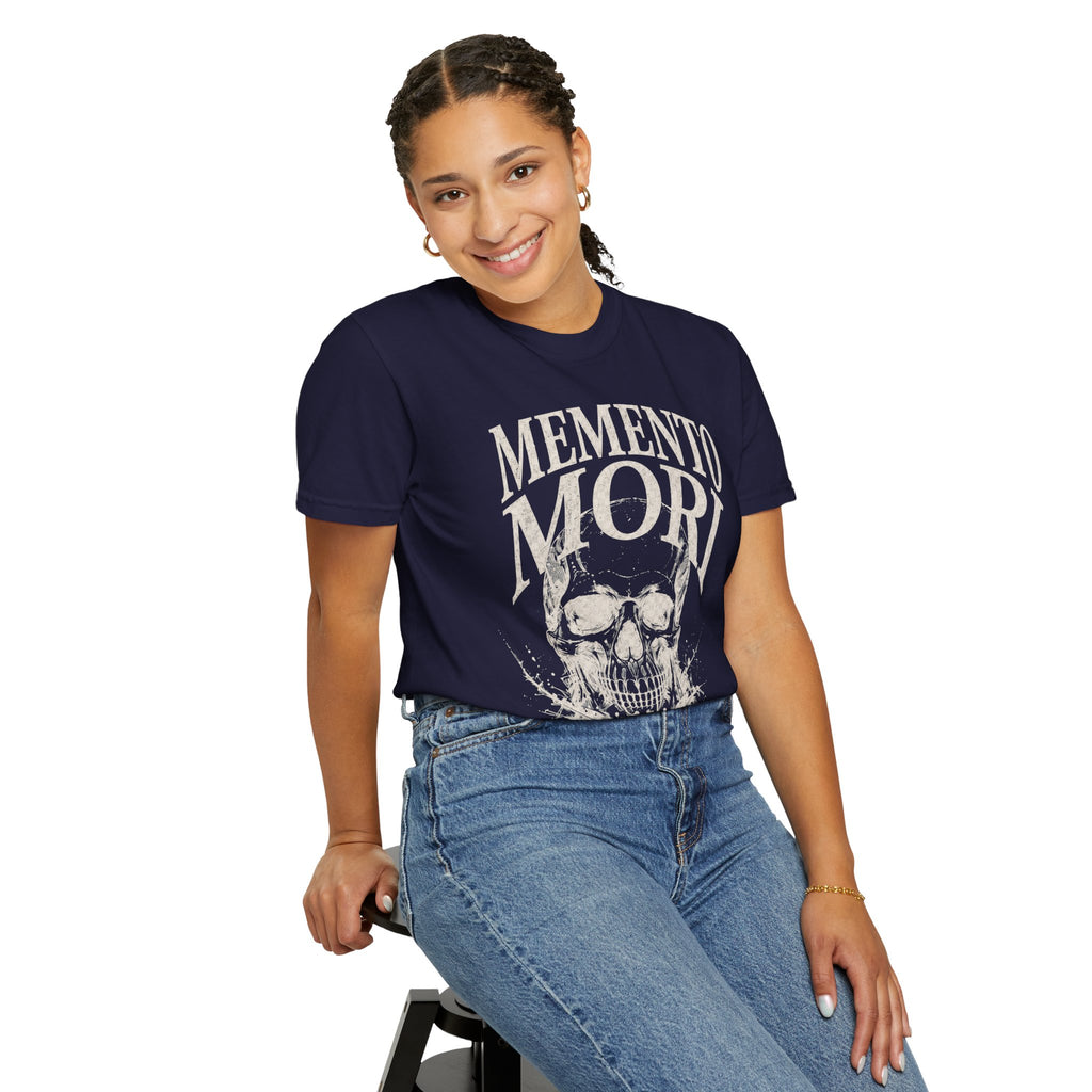 Memento Mori Skull T‑Shirt — Romaneum Gothic Graphic Tee