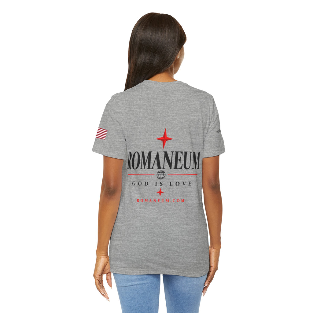 Romaneum 'AMOR/ROMA' God Is Love Graphic Tee