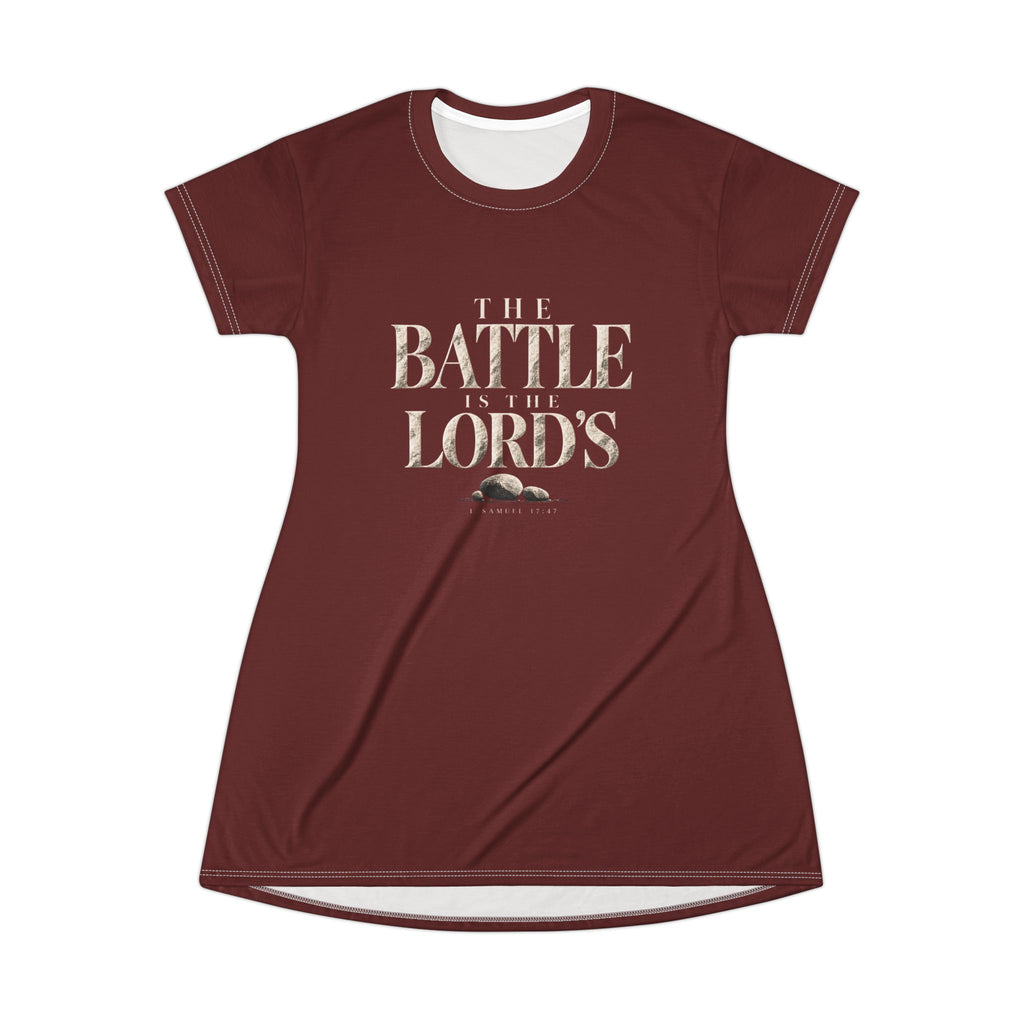 The Battle Is The Lord's T-Shirt Dress