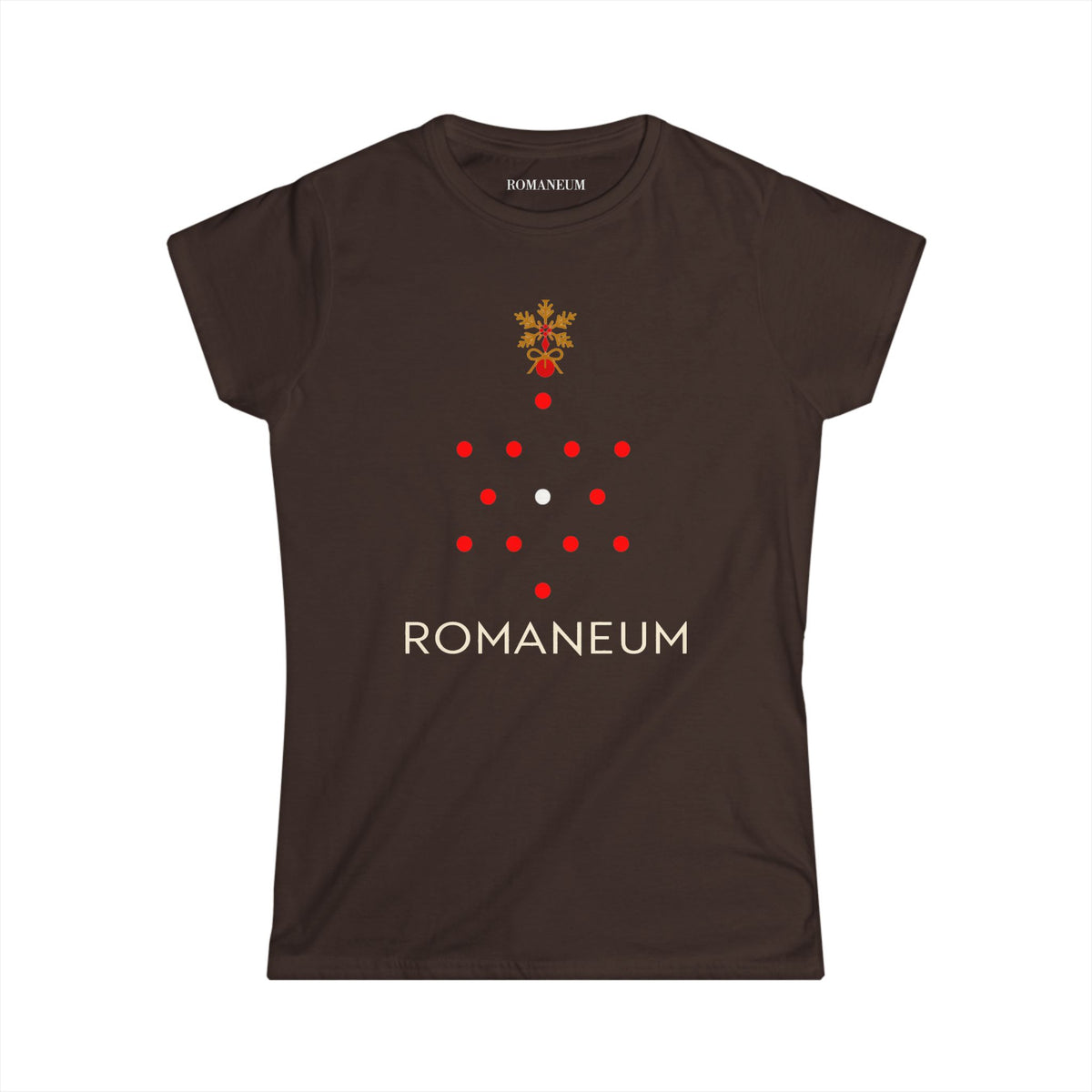Women's Classic Black Tee Christmas Romaneum