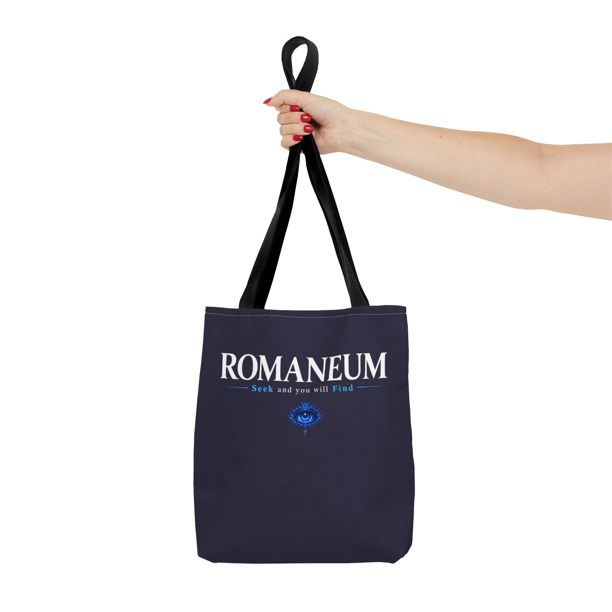 Romanеum Tote Bag — "Seek and You Will Find" Mystical Eye Canvas Tote