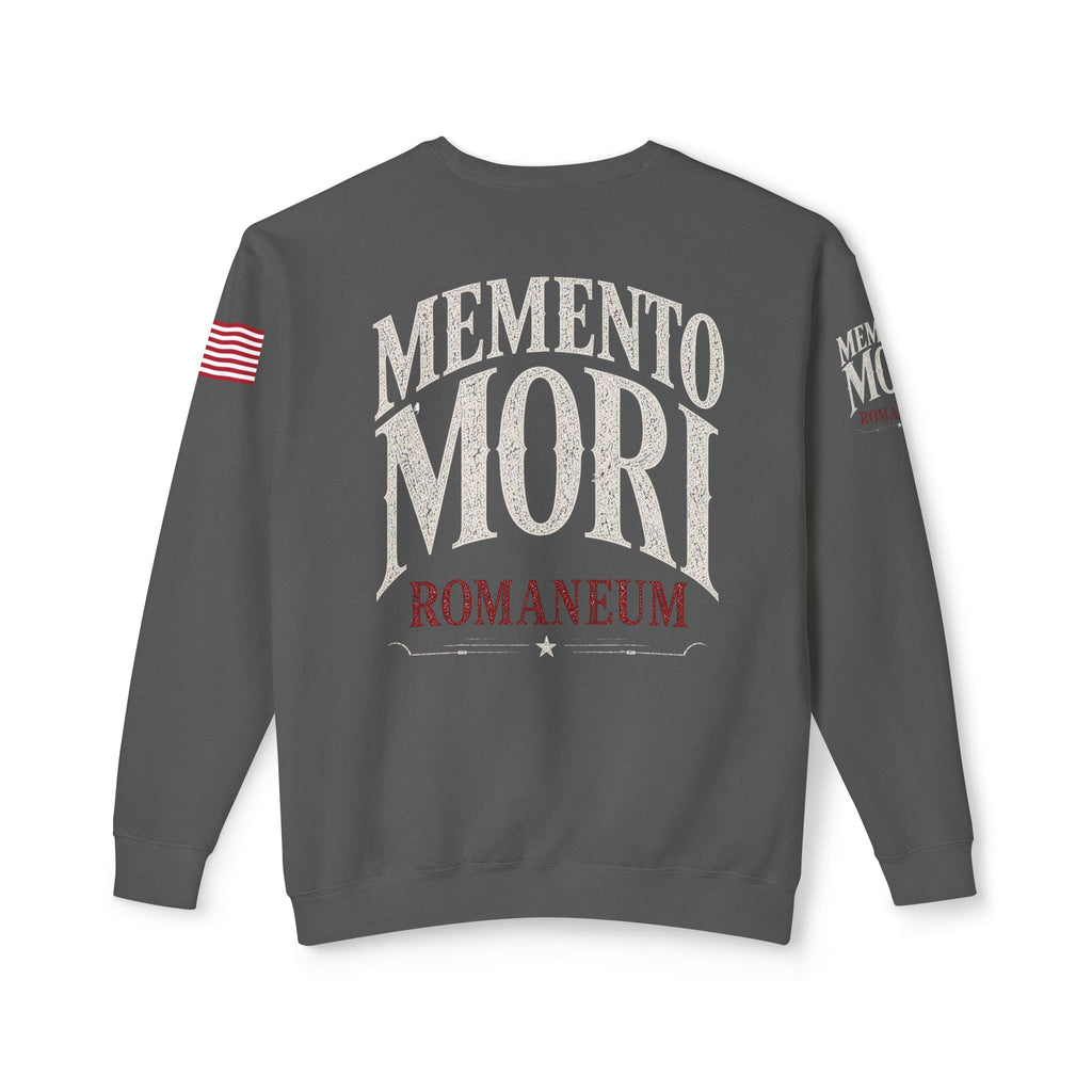 Memento Mori Crewneck Sweatshirt — Gothic Skull Romaneum Design