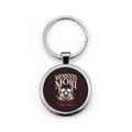 Memento Mori Stainless Steel Keychain – Gothic Skull Reminder Keyring