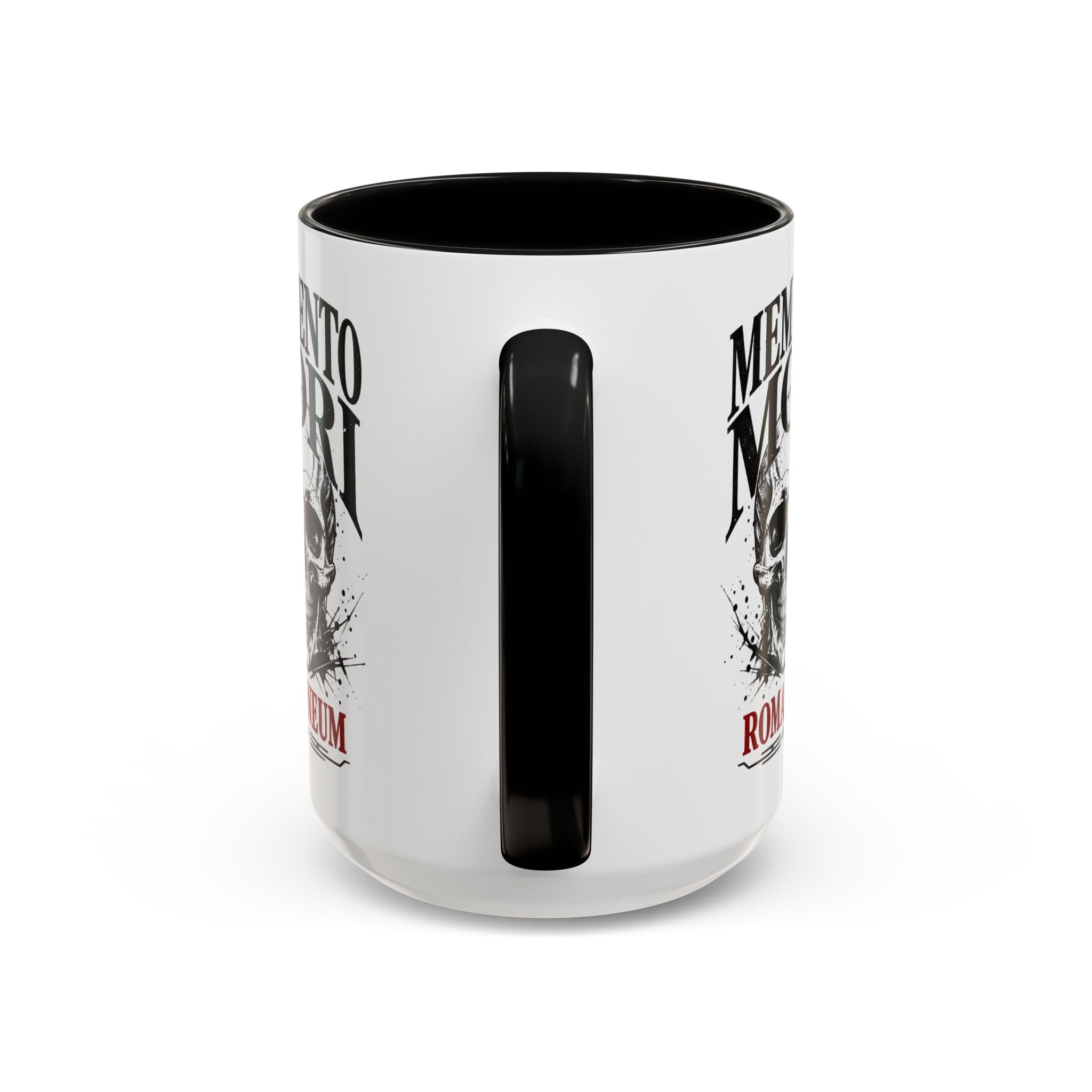 Romaneum Memento Mori Coffee Mug — Skull Accent Mug (11/15oz)