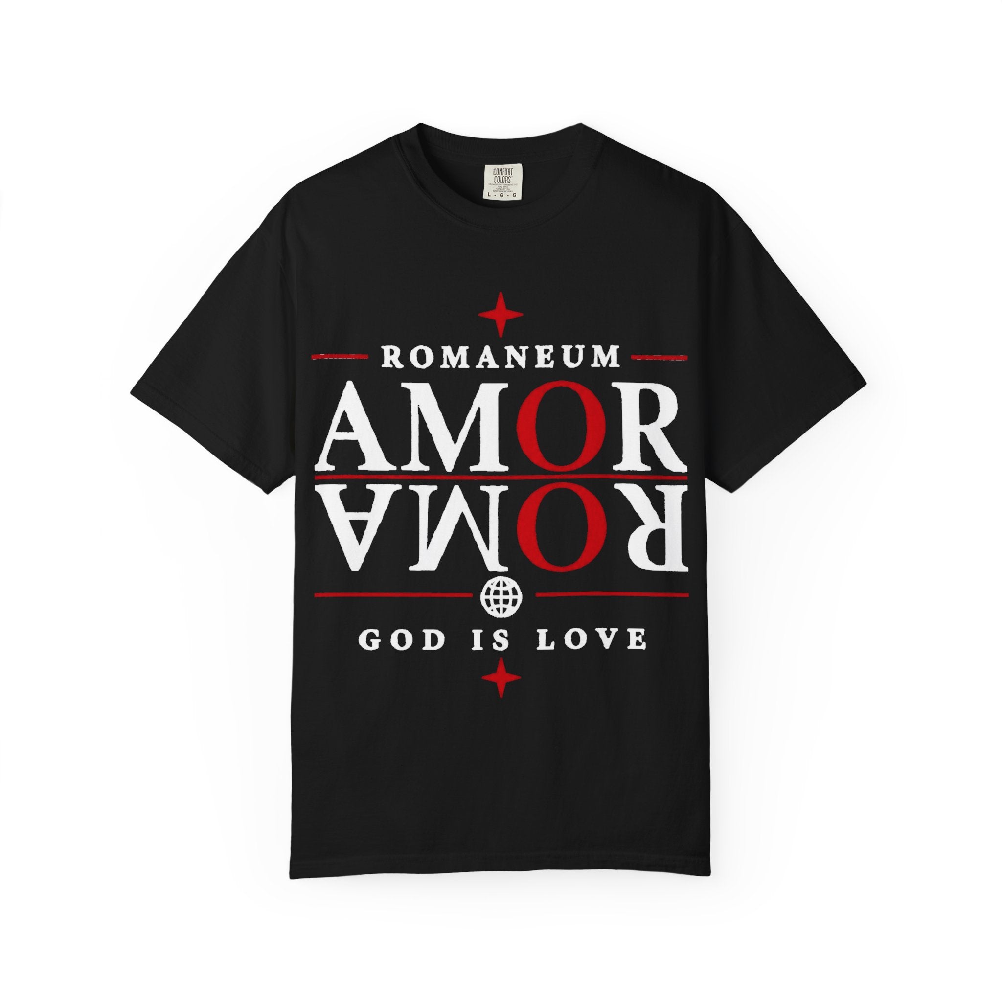AMOR ROMA Tee — "God Is Love" Graphic T-Shirt