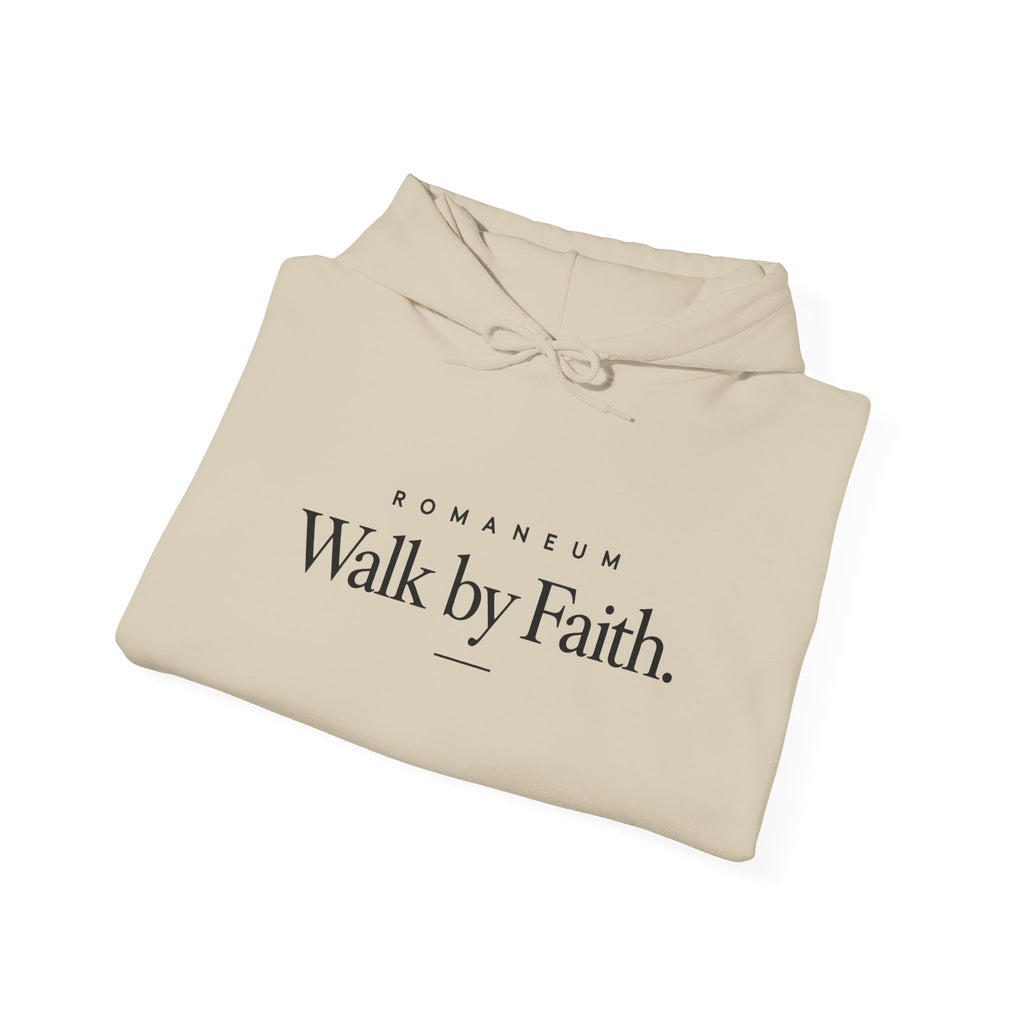 Walk by Faith Hoodie — "Walk by Faith" Inspirational Christian Hoodie (2 Corinthians 5:7)