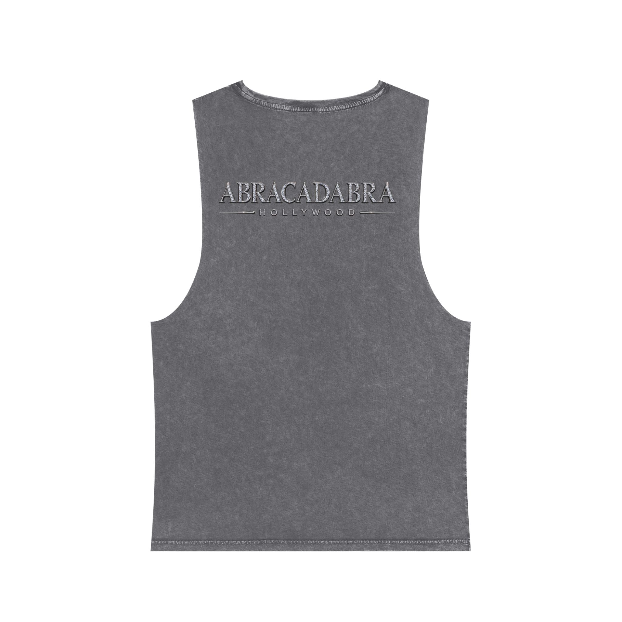 Abracadabra Stonewash Tank Top — Vintage Magic Graphic Tank