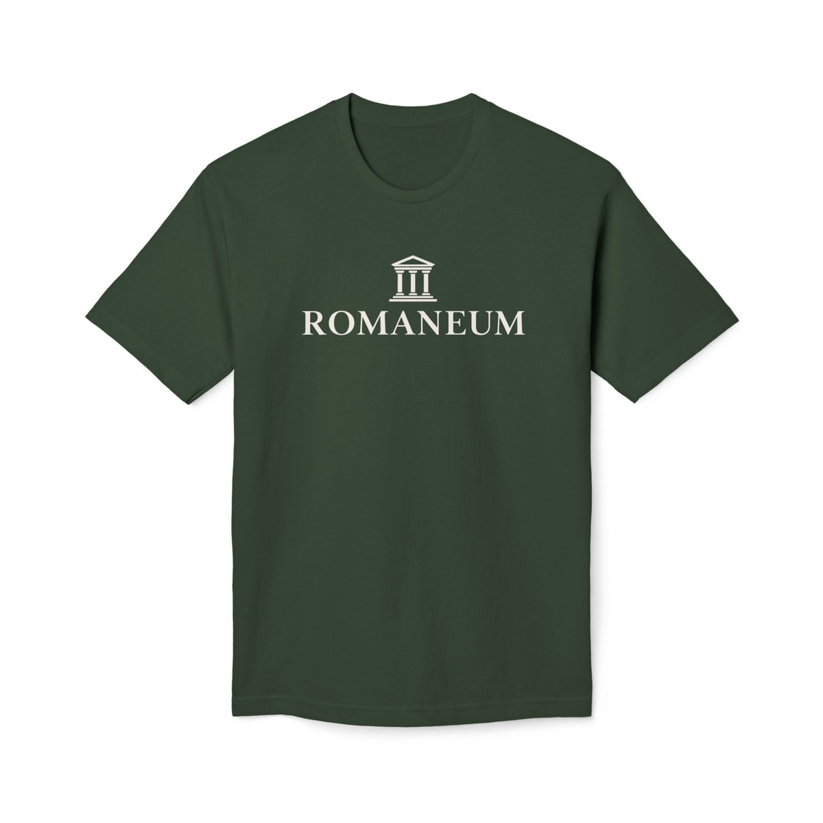 Romaneum Temple Logo T-Shirt — Classic Roman Heritage Tee