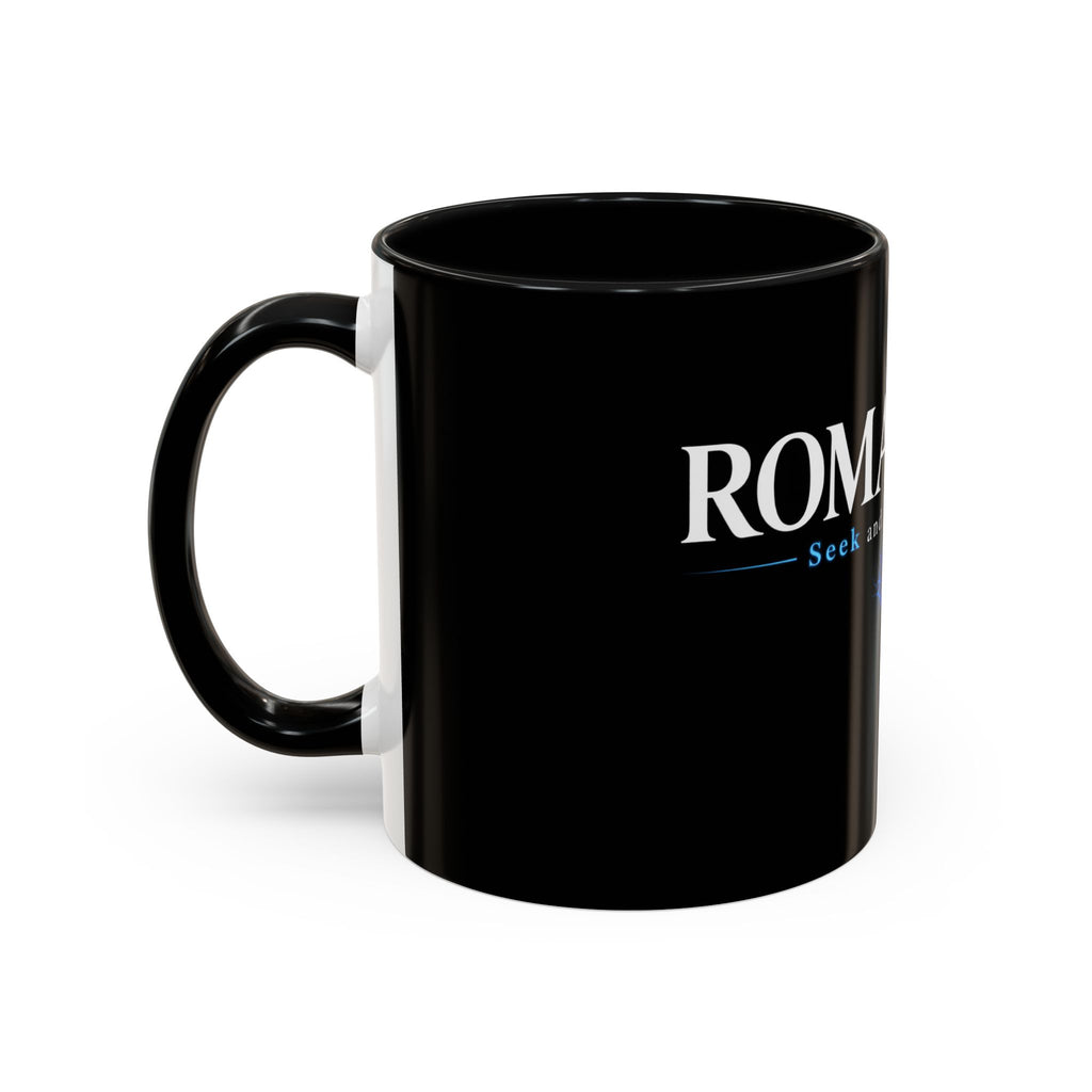 "Seek and You Will Find" Inspirational Black Mug