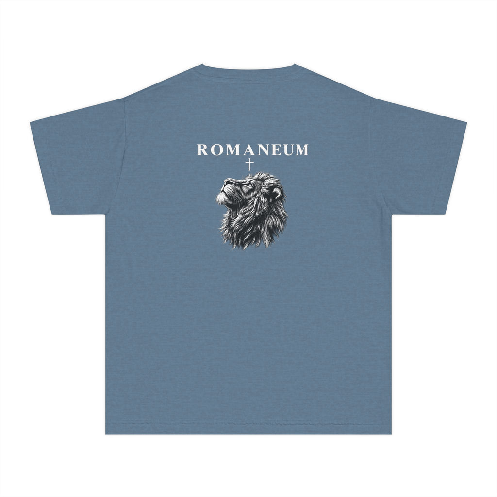 Youth Tee — "Romaneum Judah" Lion Graphic Shirt
