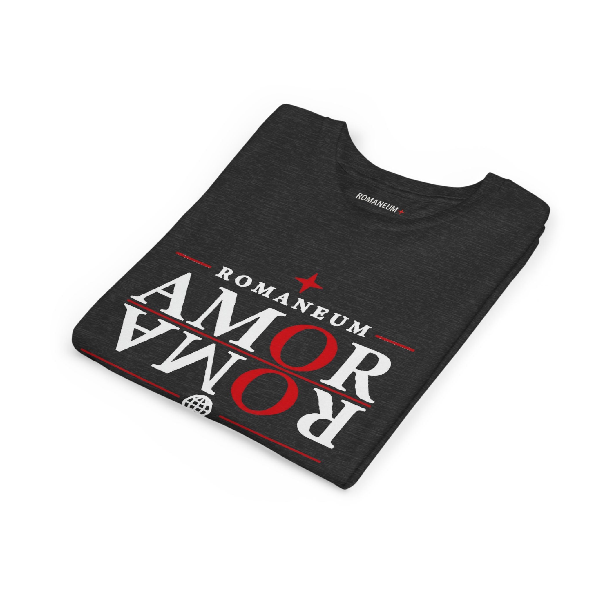 Youth Tee — ROMANEUM “AMOR / ROMA” God Is Love Graphic