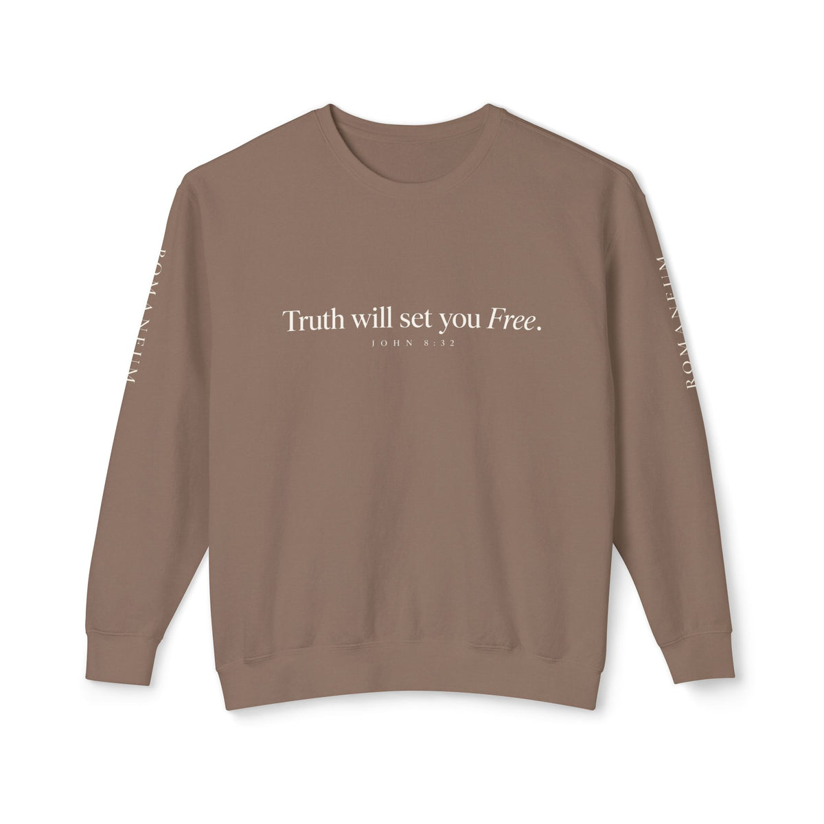 Crewneck Sweatshirt "God is Love / Truth will set you Free" — Faith-Based Inspirational Pullover