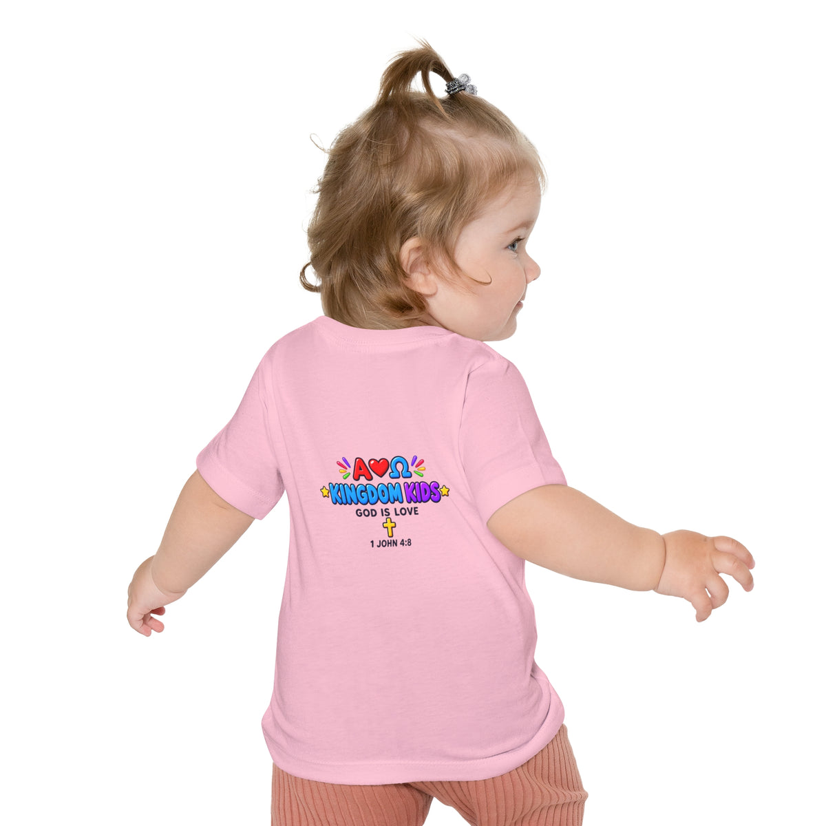 Baby T-Shirt — "Good News Toons" Kingdom Kids Tee (God Is Love)