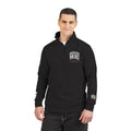 Embroidered Floral Skull Fleece Pullover