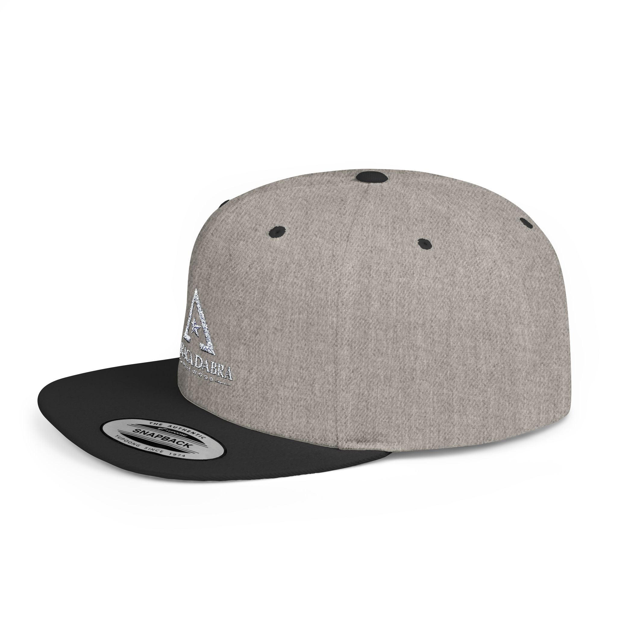 Abracadabra Triangle Snapback Hat — Flat Bill Adjustable Cap