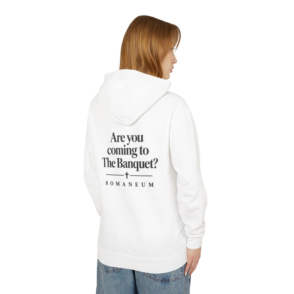 Hoodie — "Are you coming to The Banquet?" ROMANEUM Graphic